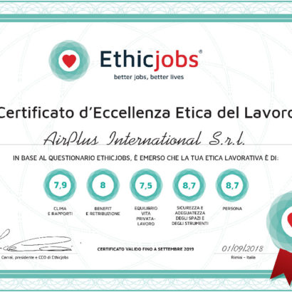 Certificato AirPlus International